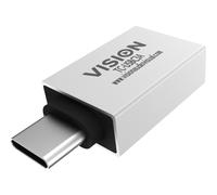 Vision TC-USBC3A, USB-A, USB-C, Blanc