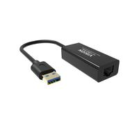 Vision TC-USBETH/BL Adaptateur Réseau USB vers Ethernet RJ-45 10/100BaseT(X) Fast Ethernet, Chipset REALTEK, Compatible Windows/macOS