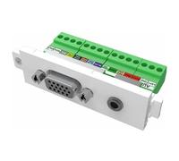 VISION TechConnect 3 VG 3.5mm module - Plaque modulaire enclenchable - HD-15, fiche mini-phone Stéréo 3,5 mm
