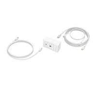 VISION TechConnect - Kit de plastron pour montage encastré - 5m - montable sur mur - blanc - à commande double - 2 ports