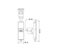 Vision Techconnect - Prise modulaire - montable sur plaque frontale - CAT 6a - RJ-45 - blanc
