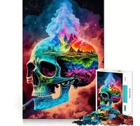 Vision Time Puzzle 1000 pièces pour Adultes,Jeu de mémoire cérébrale,Assemblage précis sans espaces,activité apaisante pour Une Pause mentale (38x26cm)
