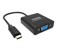 Vision TC-USBCVGA/BL, USB Type-C, VGA (D-Sub), Mâle, Femelle, Droit, Droit
