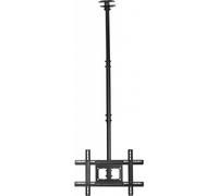 Techmount VFM-C6X4/V2 - Kit de montage (système de montage au plafond) - Téléscopique - pour Ecran LCD - acier - noir - Taille d'écran : 37"-75"