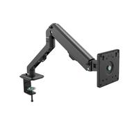 Vision VFM-DA/4 Support écran bureau noir 27" (68.6cm), fixation boulon traversant, VESA 75x75/100x100, charge max 7kg, aluminium/acier