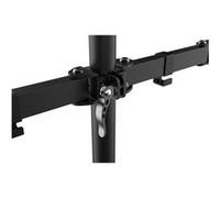 Vision VFM-DPD Monitor Desk Post - Kit de montage - pour 2 écrans LCD - acier - noir - Taille d'écran : 13"-27" - montrable sur bureau Noir G