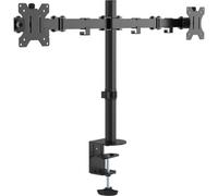 VFM-DPD Monitor Desk Post - Kit de montage - pour 2 écrans LCD - acier - noir - Taille d'écran : 13"-27" - montrable sur bureau