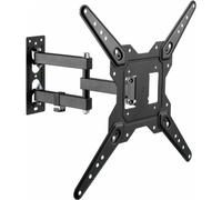VFM-WA4X4/V3 - Kit de montage - doublement articulé - pour Ecran LCD - acier - noir - Taille d'écran : 37"-60" - montable sur mur