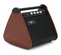 VISIONAMP Ampli pour Batterie Electronique & Clavier de Piano Numérique Portable - 50W Bois