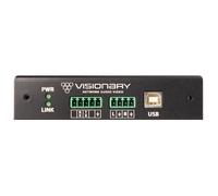 Visionary A/V Encoder, 4K UHD over IP cinema quality ultra-low latency visually lossless switch matrix routable, with built-in video wall functionality; POE