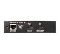 Visionary A/V Encoder, 4K60 4:4:4 UHD over IP cinema quality ultra-low latency visually lossless switch matrix routable, with built-in video wall functionality; POE