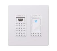 Visionary A/V Encoder (Wall Plate), 4K60 4:4:4 UHD over IP cinema quality ultra-low latency visually lossless switch matrix routable, with built-in video wall functionality; POE; AES67/Dante, with Blu