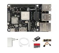 VisionFive 2 Lite RISC-V Ordinateur mono-carte StarFive JH-7110S SoC 2/4/8 Go LPDDR4 WiFi6 BT5.4 HDMI2.0 Gigabit Ethernet, pour éducation, IIoT, Smart Home, 85 x 56 mm compact (kit de carte TF, 8 + 0