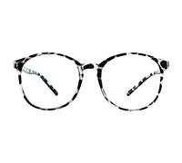 VisionGlobal lunettes de blocage de lumière bleue avec pour femmes/hommes, cadre ovale élégant(Léopard, +0.00)