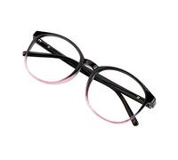VisionGlobal lunettes de blocage de lumière bleue avec pour femmes/hommes, cadre ovale élégant(Noir violet, +0.25)