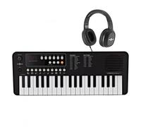 VISIONKEY-1 Mini Piano Numérique pour Enfant et Débutant - Clavier de Piano Electrique 37 Touches avec Casque USB-C