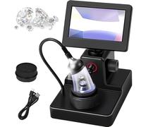 Visionneuse De Ceinture De Diamant, écran LCD 4,3", Microscope Numérique 50-1500x, Lumière LED, Grossissement Précis du Code De Taille du Diamant pour L'identification des Pierres Précieuses