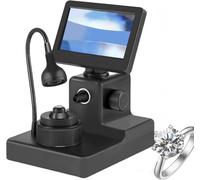 Visionneuse De Ceinture De Diamant, Microscope Numérique LCD 4,3 Pouces, Grossissement 50-1000x, Éclairage LED, Haute Définition, pour Lobservation des Inscriptions sur Les Diamants