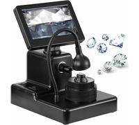 Visionneuse De Ceinture De Diamant Numérique, Visionneuse D'inscription en Diamant;Microscope Numérique LCD, Grossissement 50-1000X, Lumière De Remplissage LED pour Observer Les Pièces, Bijoux