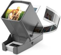 Visionneuse de diabète 35 mm, grossissement x 3 et Vision de Table éclairée par LED et Fonctionnement sur Piles - pour Diapositives de 35 mm et négatifs de Film Positif (4 Piles AA incluses dans la