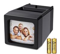 Visionneuse de diapositives de 35 mm, grossissement x 2 et éclairage LED, projecteur de diapositives pour diapositives anciennes de 35 mm (2 piles AAA incluses)
