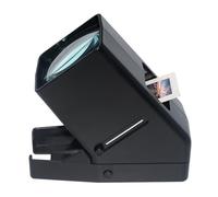 Visionneuse de diapositives et de films avec grossissement x3, lumière LED pour une visualisation éclairée, piles AA ou USB, idéale pour les vieilles diapositives et négatifs de film de 35 mm