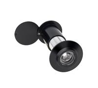 Visionneuse De Porte À 200 Degrés, Lentille En Verre HD Réglable, Judas Grand Angle, Cachée Sécurité For Matériel 40 65mm/45 75mm D'épaisseur Vision Claire(Black,45-75mm)