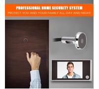 Visionneuse de porte, caméra HD de 3,5 pouces 120 degrés Mini HD Visionneuse de judas extérieure HD Surveillance 24 heures Facile