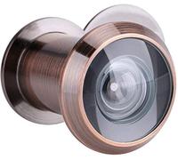 Zerodis Visionneuse de Porte Judas pour Porte D'entrée Sécurité Grand Angle de 220 Degrés avec Cache de Protection de Haute Résistance(Red Bronze)