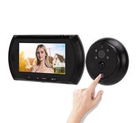 Visionneuse De Porte Numérique 2MP 1080P, Caméra Judas Vidéo Détection De Mouvement Sonnette Judas De Vision Nocturne Avec écran LCD 4,5 Pouces Pour la Sécurité de la Maison