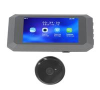Visionneuse de Porte Vidéo, 3.97 Pouces HD LCD 1080P 2MP 135 Degrés de Visualisation IR Caméra de Porte électronique Judas Sonnette D'affichage, avec Enregistrement Vidéo