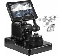 Visionneuse numérique LCD 4,3 pouces pour ceinture de diamant, visionneuse électronique pour ceinture de diamant, plage de mise au point réglable 10-40 mm, grossissement 50-1000X, avec éclairage LED,