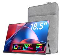 VisionOwl Large Portable Monitor-18.5 inch Computer Gaming Display 100Hz 120% sRGB FHD 1080P USB-C HDMI IPS Screen for Laptop Surface PC PS4/PS5 Xbox with Kickstand VESA Mountable Speakers