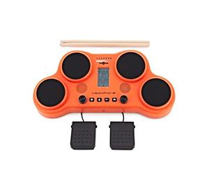 VISIONPAD-6 Batterie Électronique Portable 4 Pads, 2 Pédales par Gear4music
