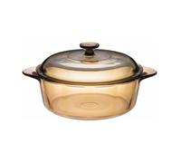VISIONS - Cocotte en verre avec couvercle ambré 3.25L 1 unité