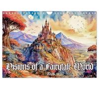 Visions of a Fairytale World (Wall Calendar 2026 DIN A4 landscape), CALVENDO 12 Month Wall Calendar: The magic of watercolour illustration