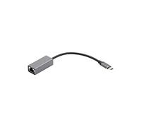 VisionTek Adaptateur USB-C vers Ethernet 1 Gbit/s (M/F) (901358), Gris