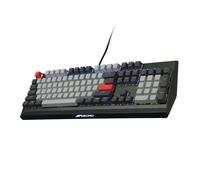 VisionTek OCPC KR1 Clavier de jeu mécanique filaire de qualité supérieure, éclairage RVB par touche, interrupteur linéaire rouge Gateron - 901540
