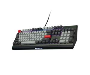 VisionTek OCPC KR1 Clavier de jeu mécanique filaire de qualité supérieure, éclairage RVB par touche, interrupteur linéaire rouge Gateron - 901540