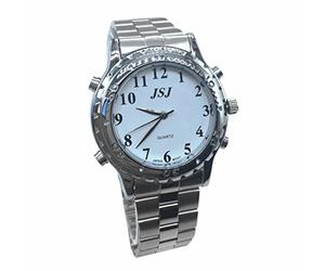 VISIONU Montre Parlante Analogique avec Alarme Annonce de l'heure en Arabe pour Aveugle et Les Personnes Malvoyant, Bracelet, Bracelet