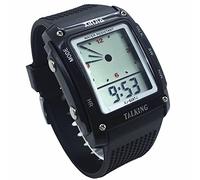 VISIONU Nergo 829TS-BLK Montre parlante espagnole pour aveugles, enfants et personnes âgées, sports électroniques parler montres Gatget cadeau, Noir , Sportif ou décontracté