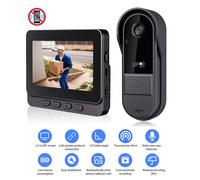 Visiophone 4.3 pouces Interphone Visiophone Portier sans Fil camra de sonnette avec moniteur Dtection Humaine+ 64G Carte mémoire