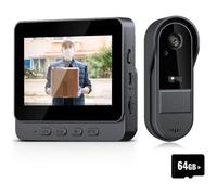 Visiophone 43 pouces Vido Interphone Visiophone Portier sans Fil camra de sonnette avec moniteur Dtection Humaine 64G INTERPHONE
