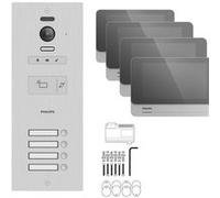 Visiophone collectif pour 4 appartements / bureaux - compatible Vigik - Philips WelcomeHive 2 G
