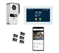 Visiophone connecté 2 fils avec lecteur RFID et enregistreur de visiteurs