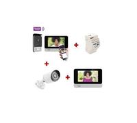 Visiophone connecté smartphone - welcomeeye connect 2 - - 531036 - 1 kit visiophone connect 2 + 1 écran supplémentaire +
