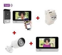Visiophone Philips Visiophone connecté smartphone - welcomeeye connect 2 - - 531036 - 1 kit visiophone connect 2 + 1 écran supplémentaire +