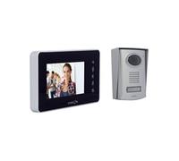 Visiophone couleur 4 fils 4 3 avec écran ultraplat Noir