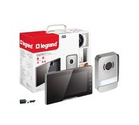 Visiophone Easy Kit Plus écran 7pouces noir effet mirroir avec platine de rue