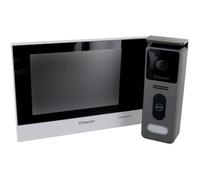 Visiophone filaire - Chacon - Caméra extérieure avec vision nocturne - 2 fils - Ecran 7 - Déverrouillage sans contact